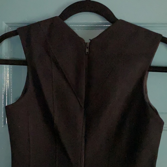 Helmut Lang black wool cocktail dress silk lined size 2 - Picture 3 of 10